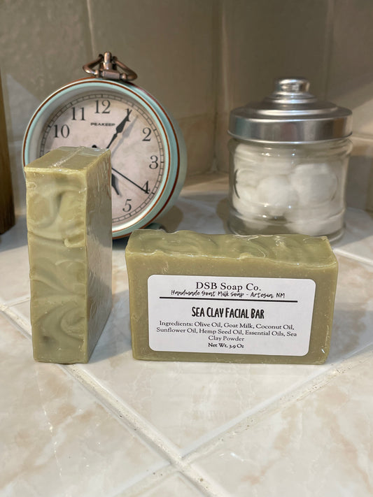 Sea Clay Facial Bar - Goat Milk Soap