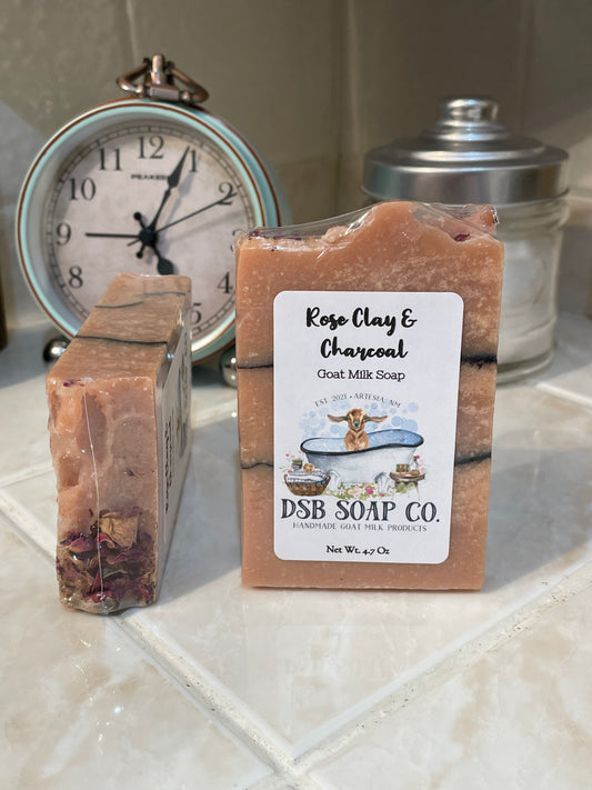 Rose Clay & Charcoal - Goat Milk Soap