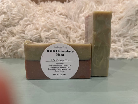 Milk Chocolate Mint Essential Oil Goat Milk Soap