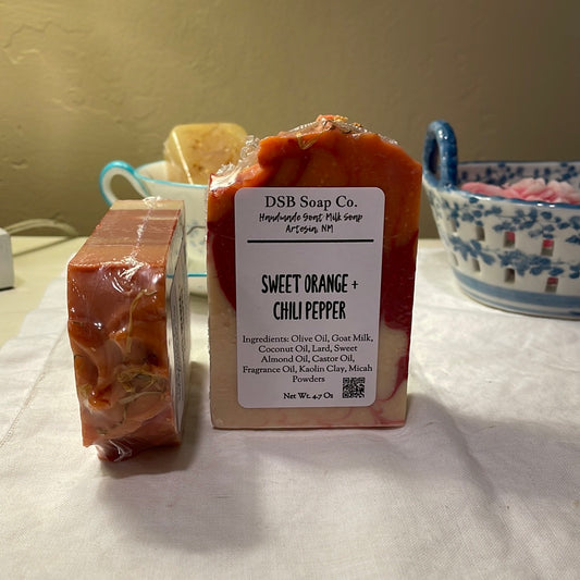 Sweet Orange + Chili Pepper Goat Milk Soap